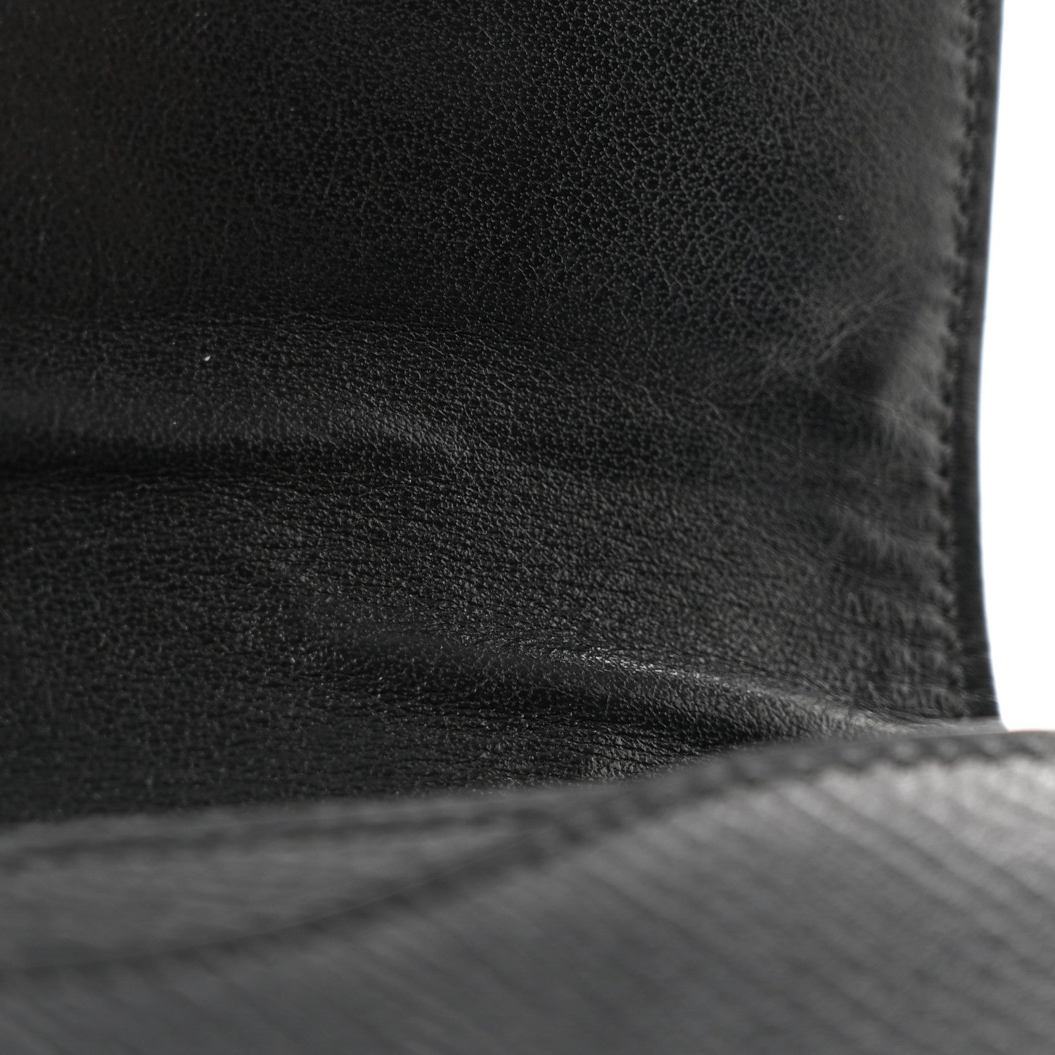 Celine Grained Calfskin Large Flap Wallet Black 10 of 17