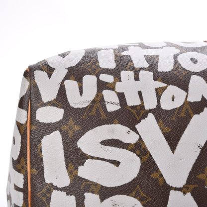 Louis Vuitton Graffiti Keepall 50 Silver 8 of 10