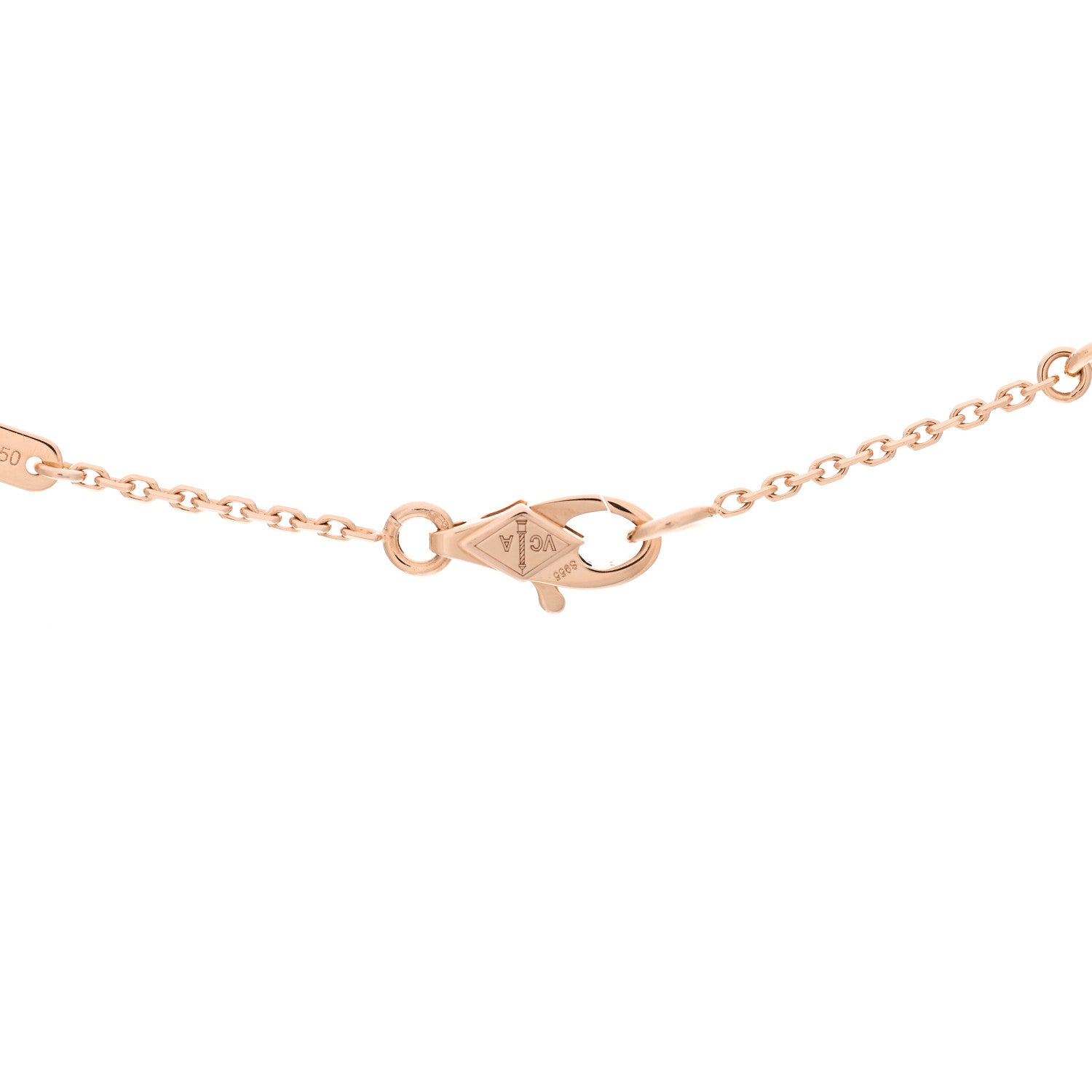 Van Cleef & Arpels 18K Rose Gold Sweet Alhambra Pendant Necklace 5 of 7