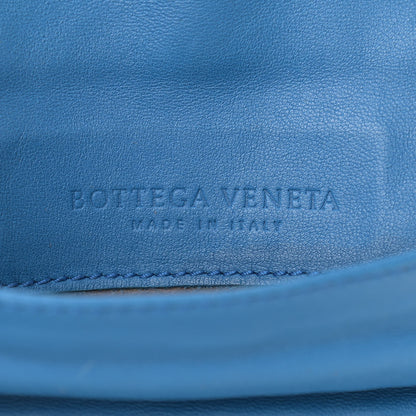 Bottega Veneta Nappa Intrecciato Small Chain Crossbody Blue 7 of 14