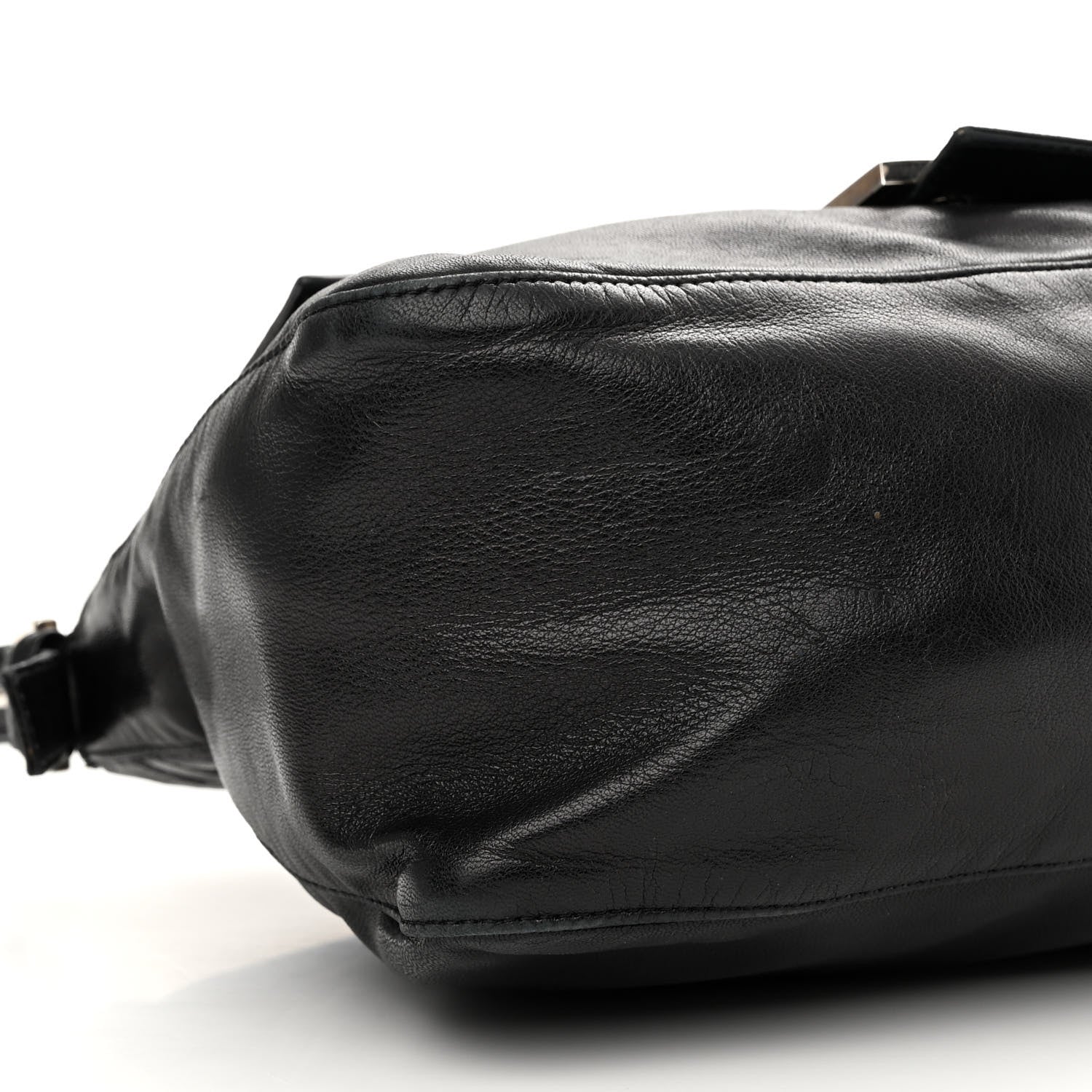 Fendi Calfskin Big Forever Mama Baguette Black 9 of 13