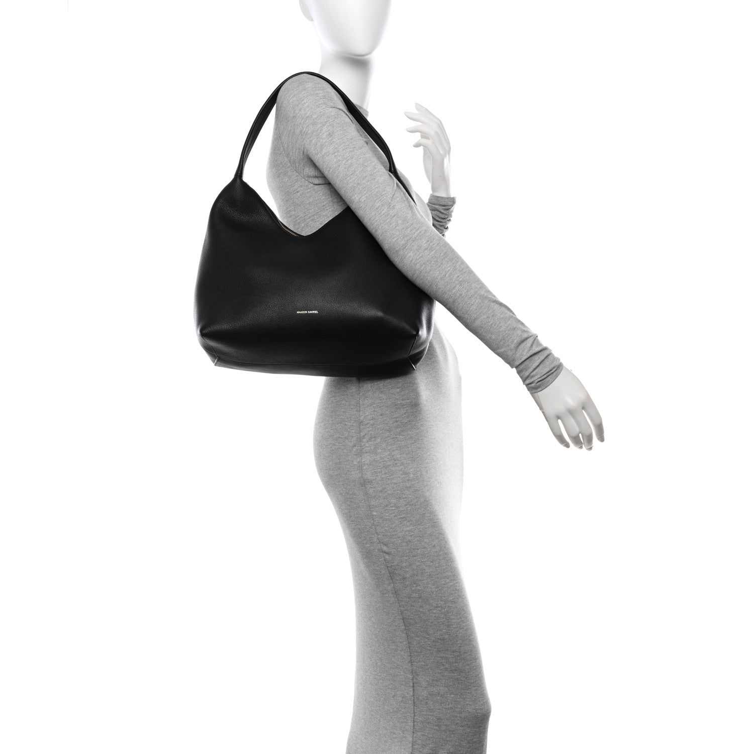 Mansur Gavriel Calfskin Candy Hobo Black 2 of 11