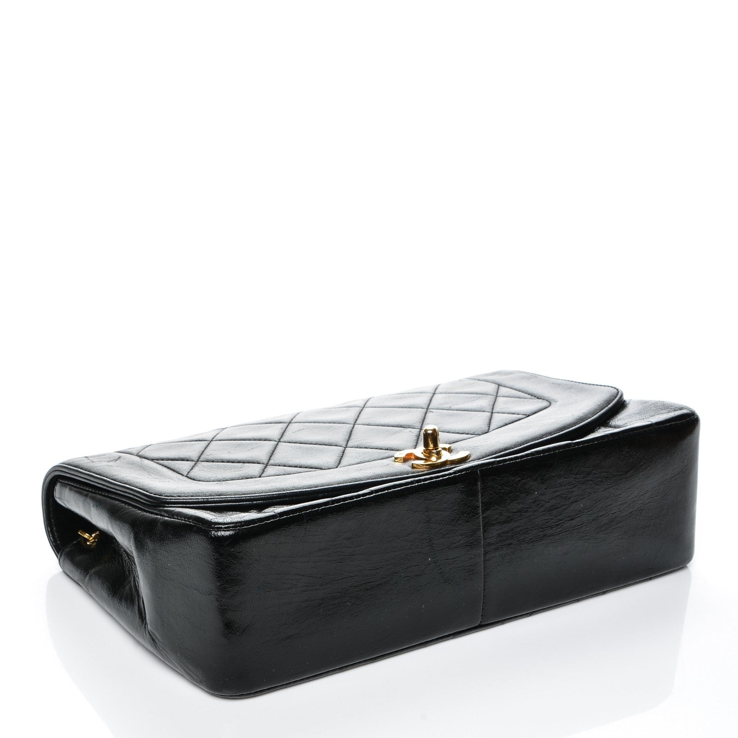 Chanel Lambskin Quilted Medium Single Flap Black 4 of 8