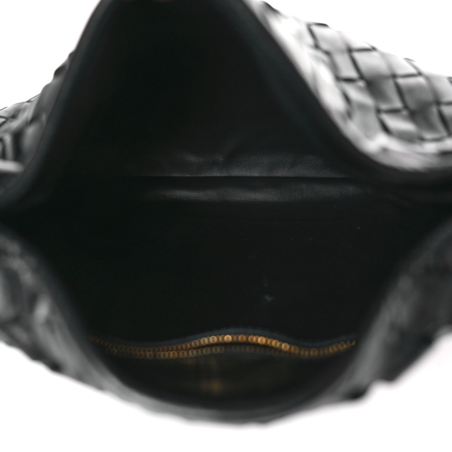 Calfskin Intrecciato Small Hop Black