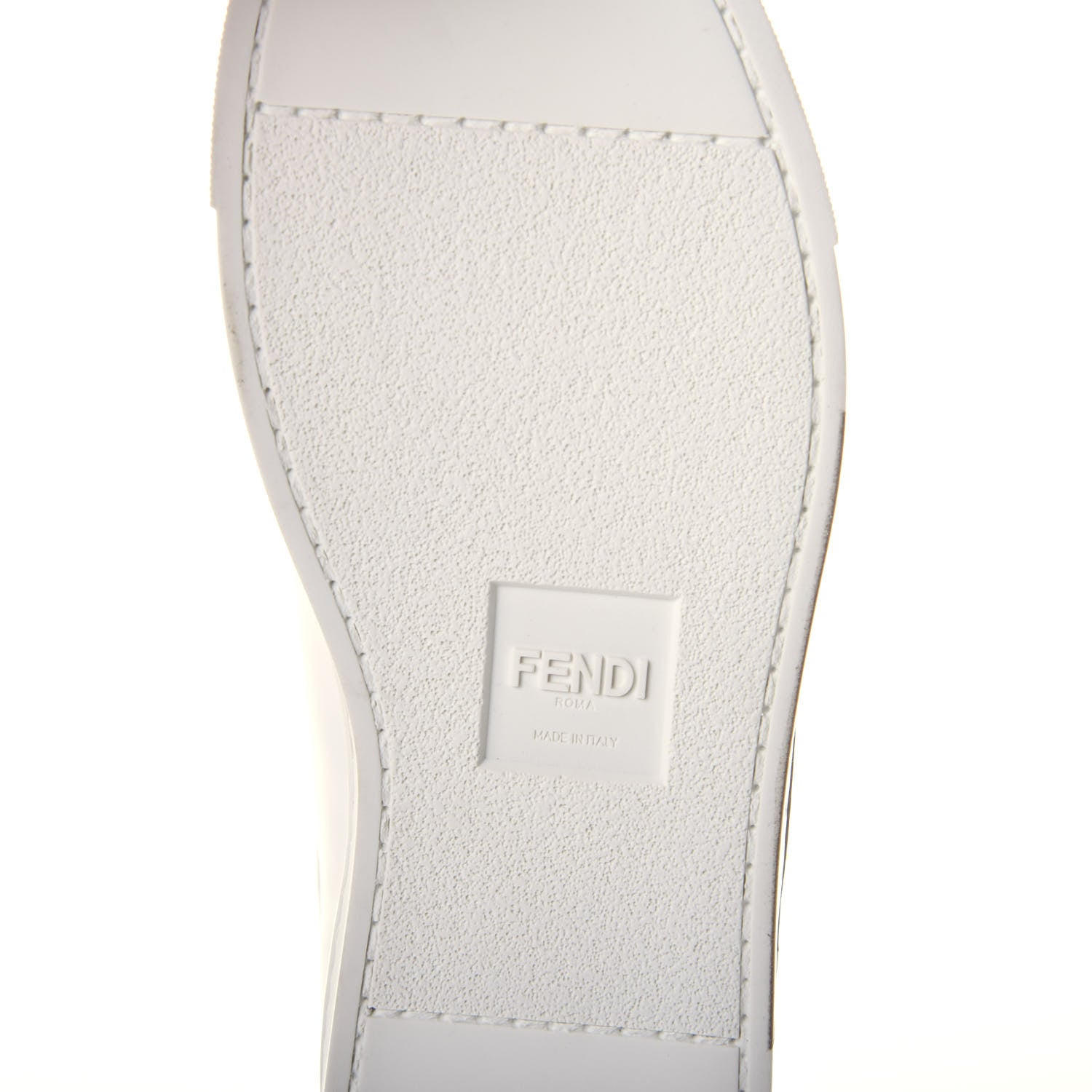 Fendi Calfskin Bugs Low Top Sneakers 35 White 7 of 10