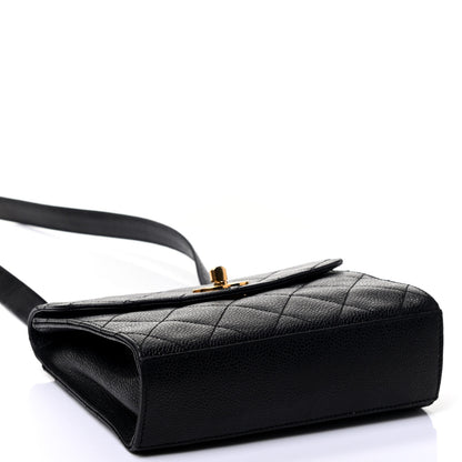 Chanel Caviar Quilted Envelope Flap Crossbody Black 3 of 4