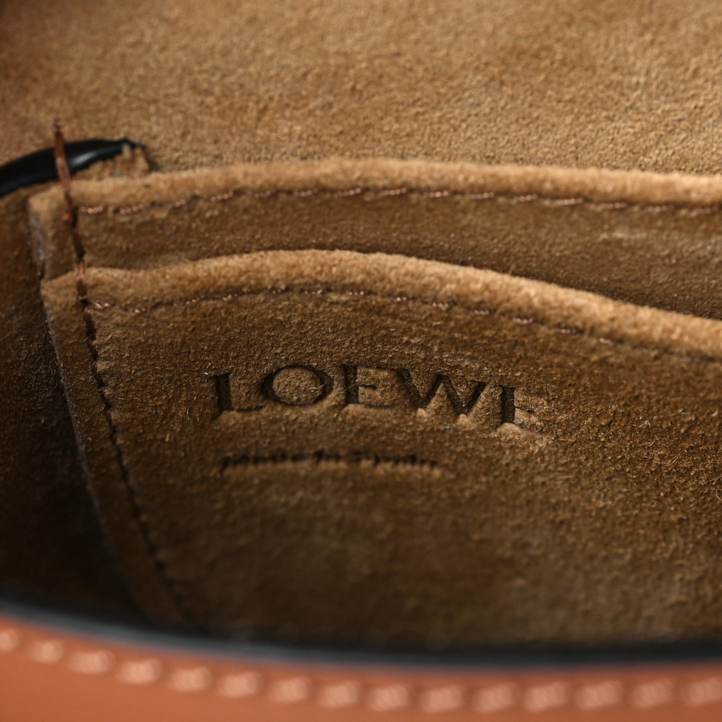 Calfskin Jacquard Mini Gate Dual Bag Tan