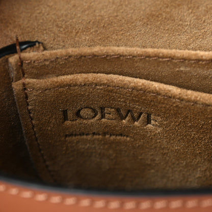 Loewe Calfskin Jacquard Mini Gate Dual Bag Tan 6 of 9