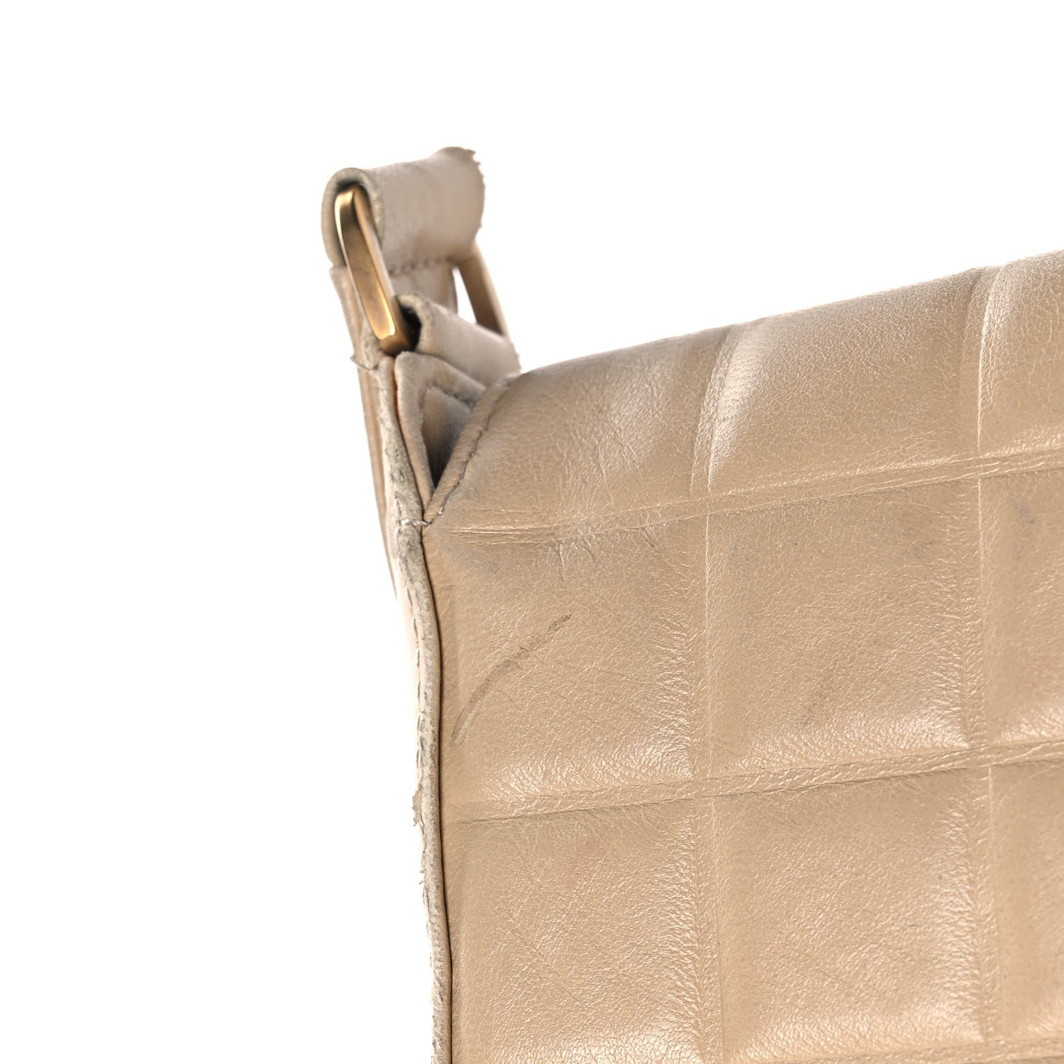 Chanel Lambskin Quilted CC Chocolate Bar Flap Beige 10 of 12