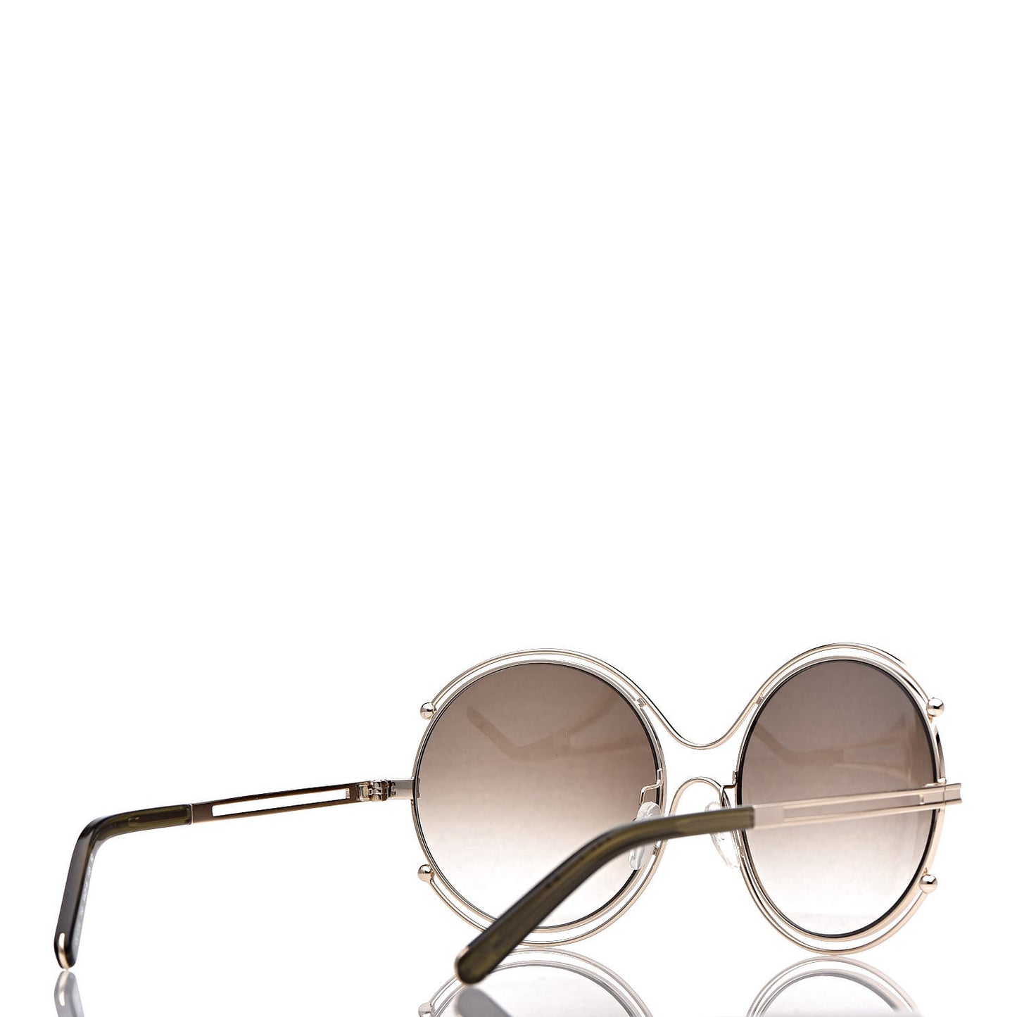 Isidora Oversized Round Sunglasses CE122S Gold