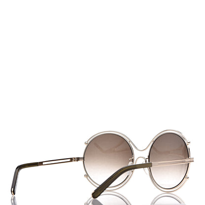 Chloe Isidora Oversized Round Sunglasses CE122S Gold 4 of 7