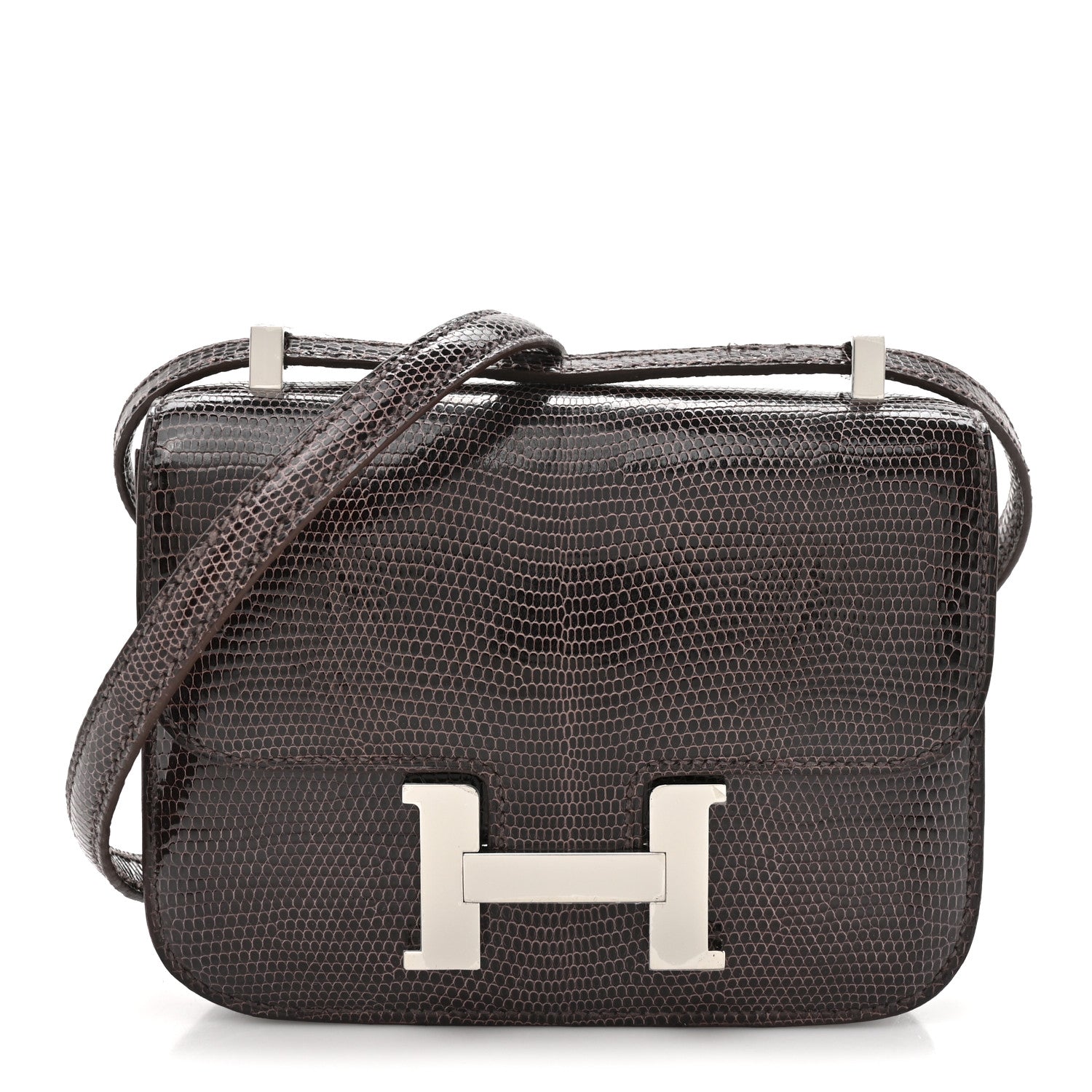 Hermes Lizard Niloticus Micro Constance 14 Nicotine 1 of 10