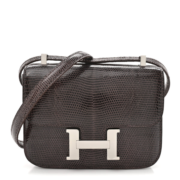 Hermes Lizard Niloticus Micro Constance 14 Nicotine 1847219
