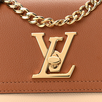 Louis Vuitton Grained Calfskin Lockme Tender Chataigne Brown 7 of 9