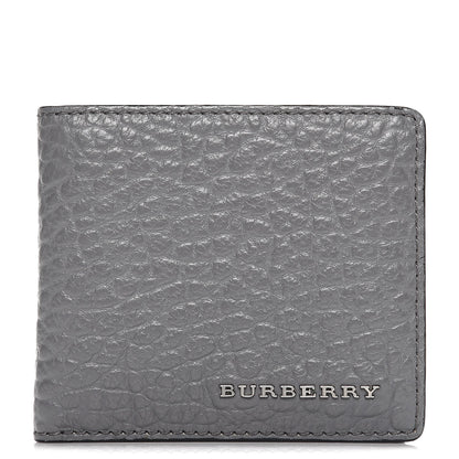 Burberry Signature Grain Calfskin Folding Wallet Stone Grey 1 of 6