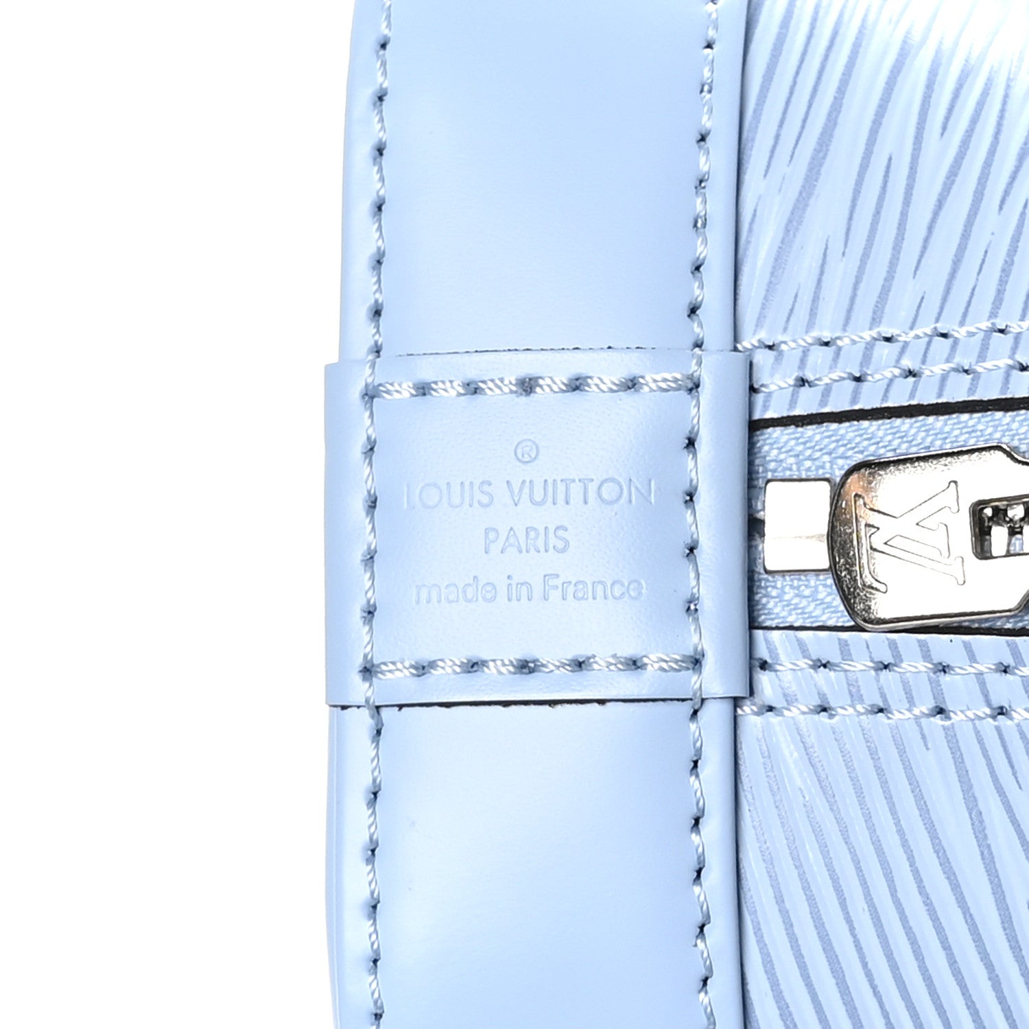 Louis Vuitton Epi Jacquard Alma BB Bleu Nuage 6 of 9