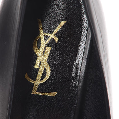 Saint Laurent Calfskin Vitello Vernice Tribtoo 105 Pumps 37.5 Black 9 of 14