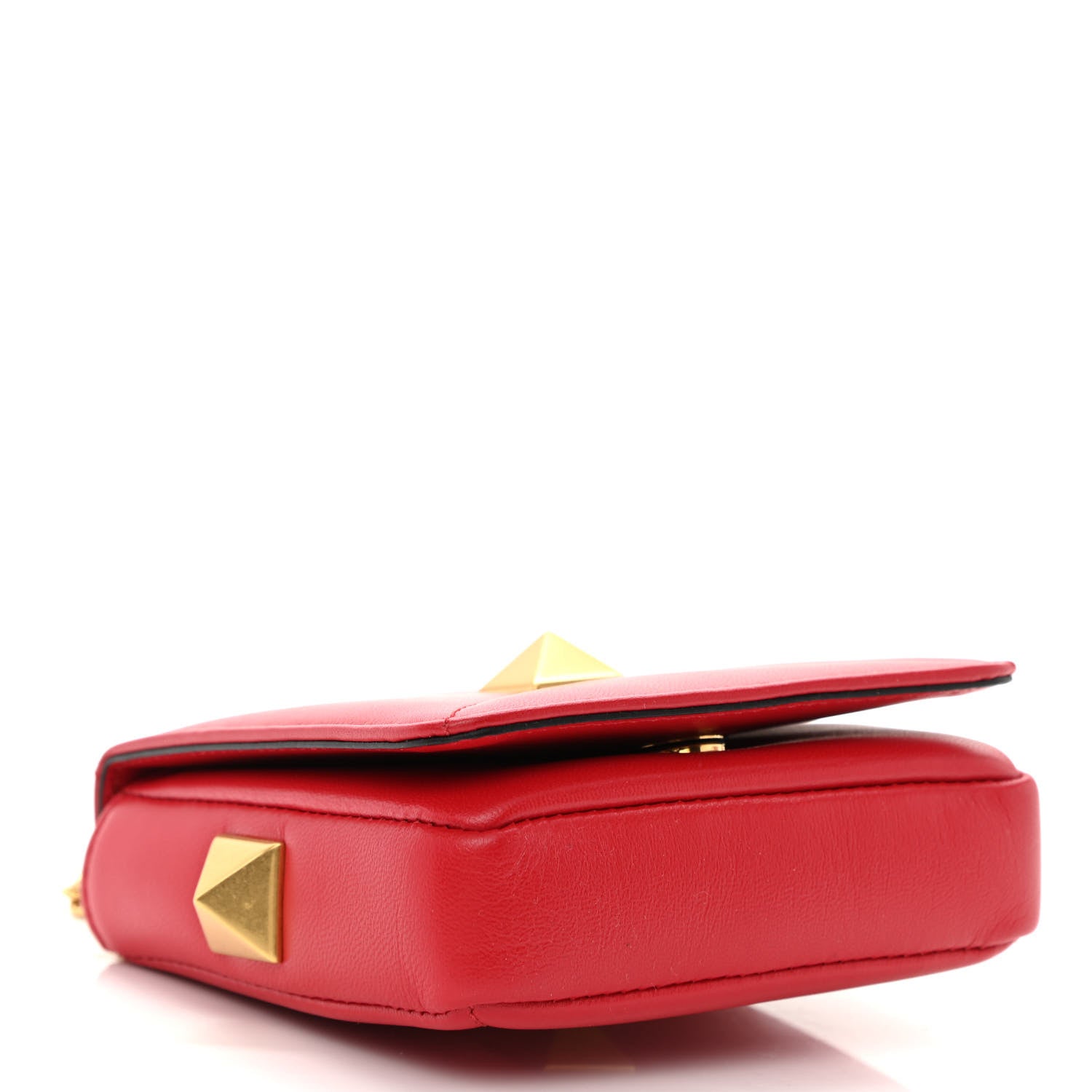 Valentino Garavani Nappa Mini Roman Stud Chain Bag Rouge Pur 4 of 9