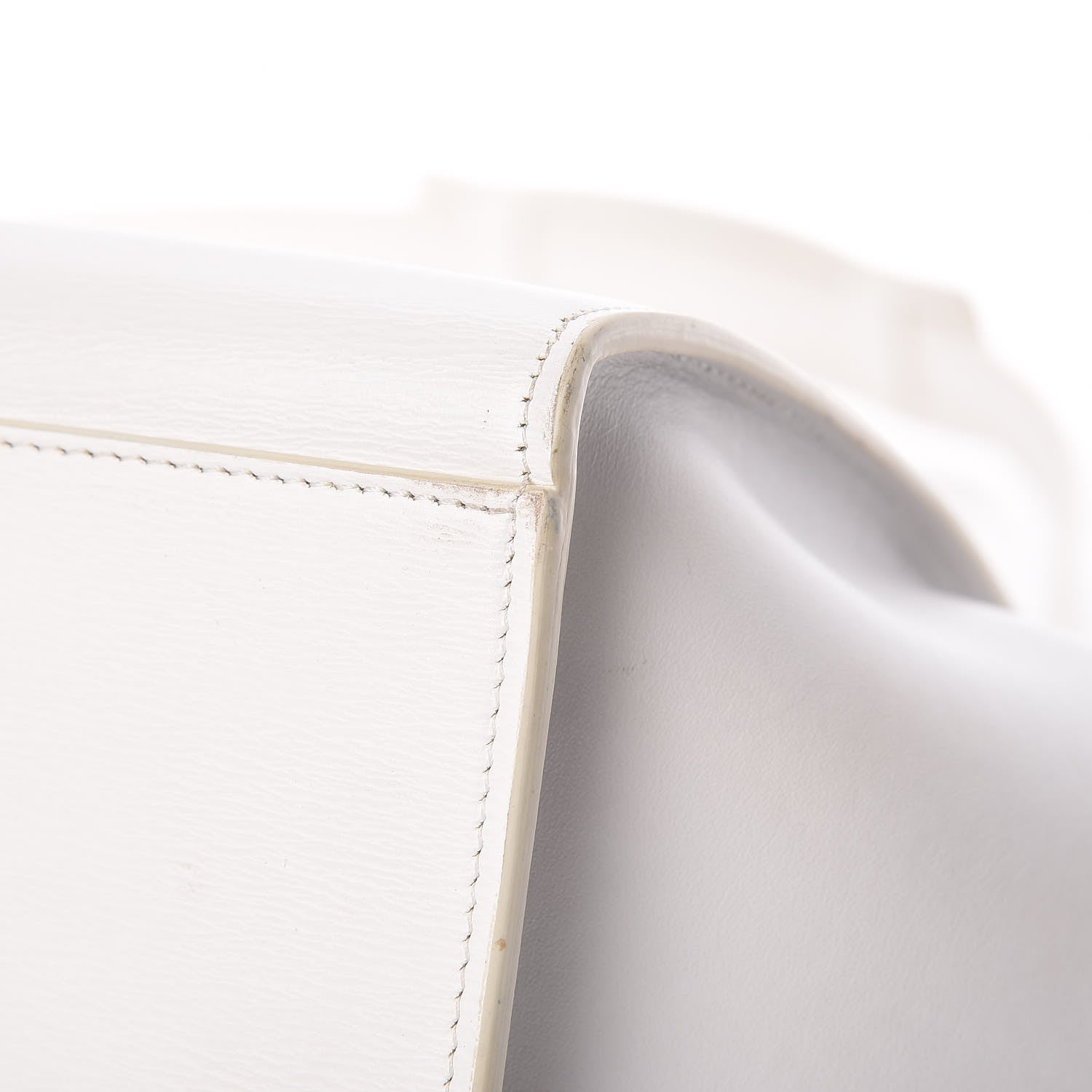 Celine Liege Calfskin Small Trapeze White 12 of 15