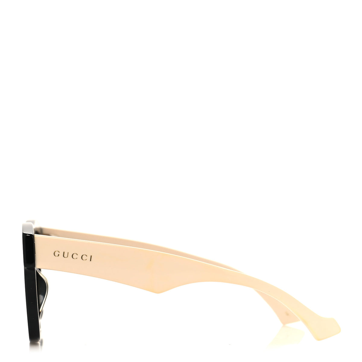 Gucci Acetate Rectangle Sunglasses GG0962S Black Ivory 3 of 7
