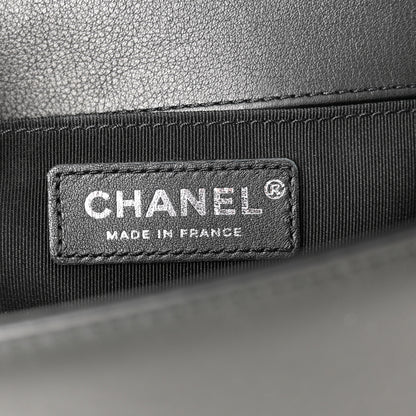 Chanel Lambskin Quilted Small Boy Flap Black 6 of 15