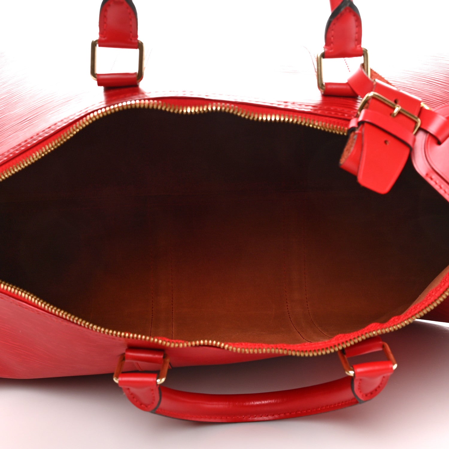Louis Vuitton Epi Keepall 50 Castillan Red 5 of 10