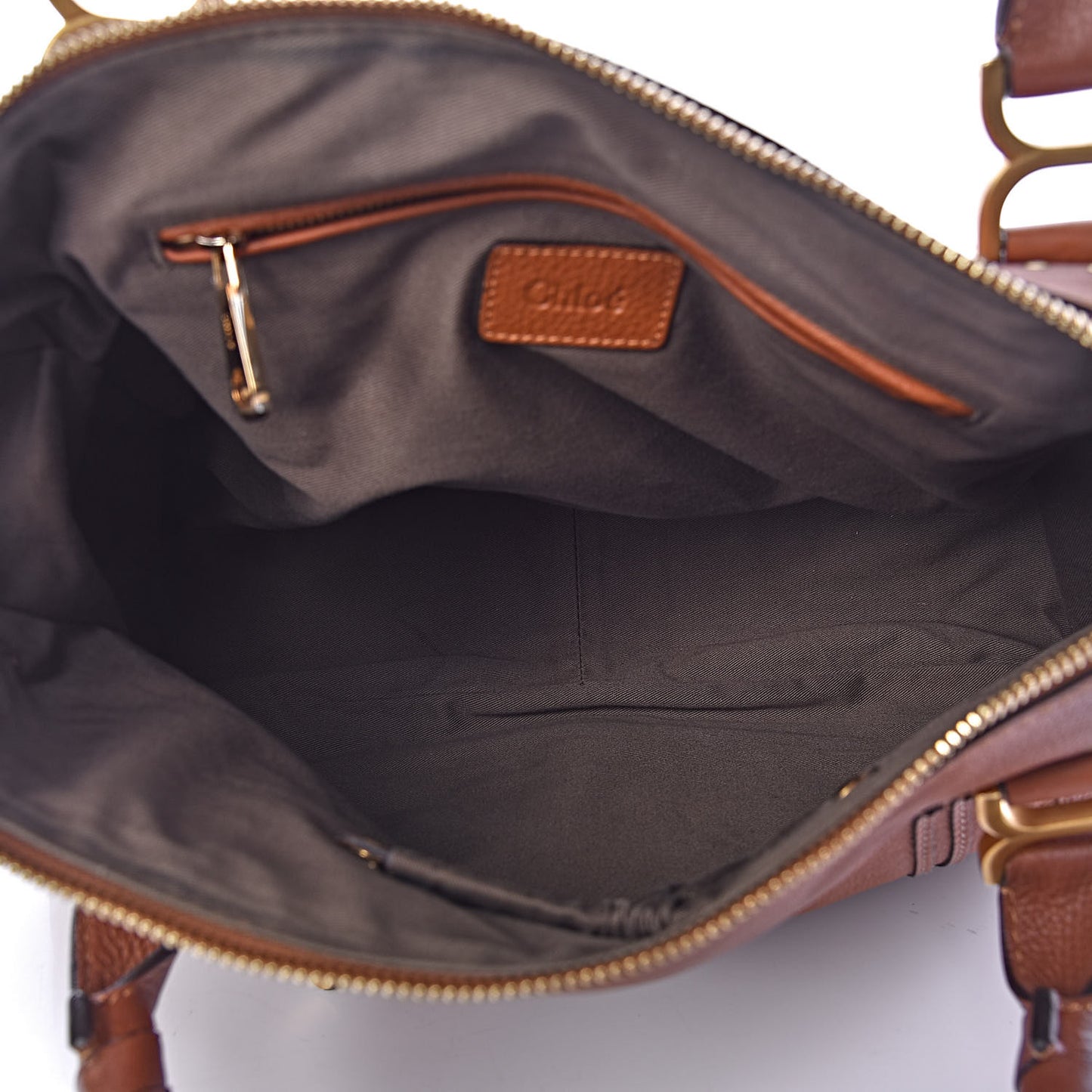 Calfskin Large Marcie Satchel Tan