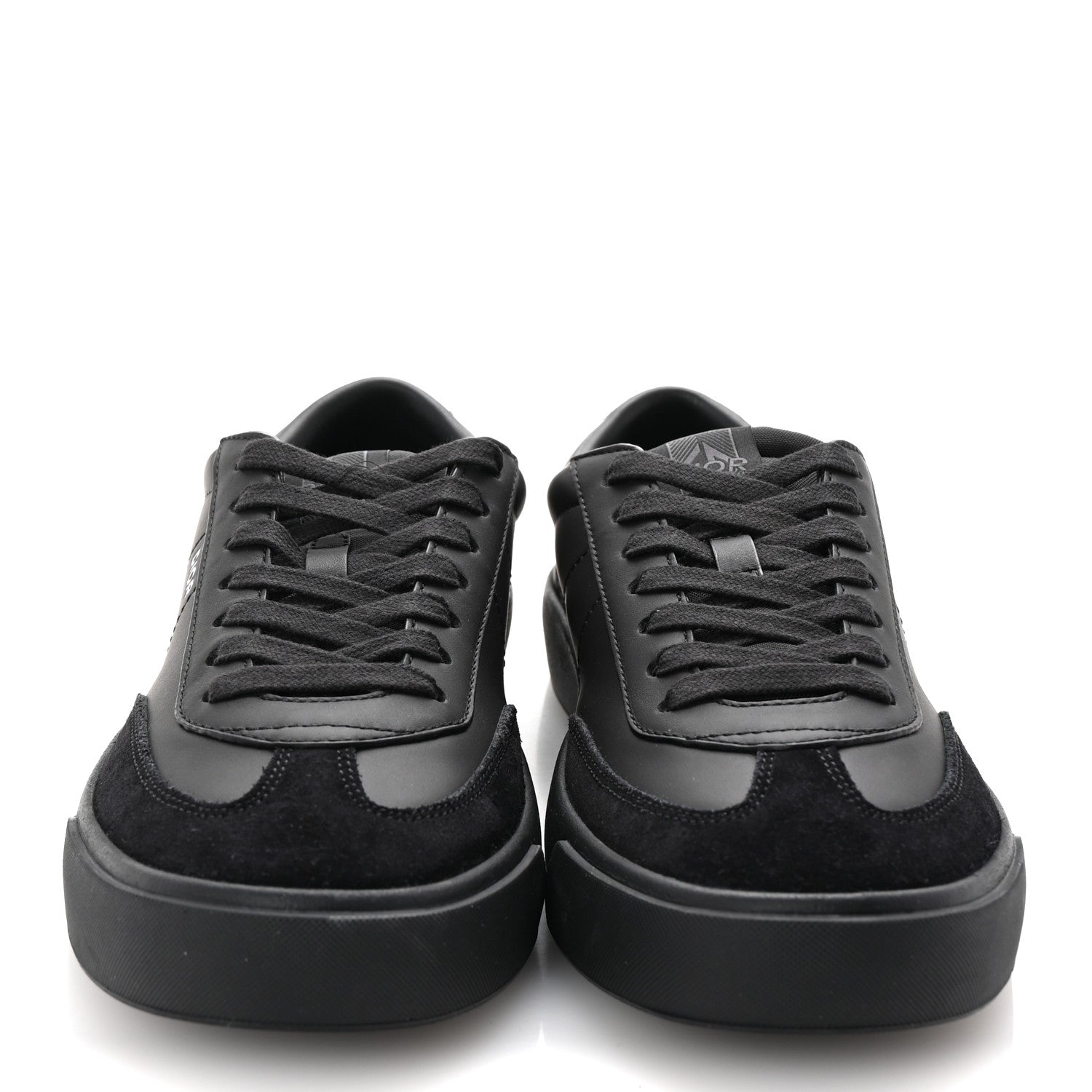 Christian Dior Smooth Calfskin Suede Mens B101 Low Top Sneakers 42.5 Black 3 of 10