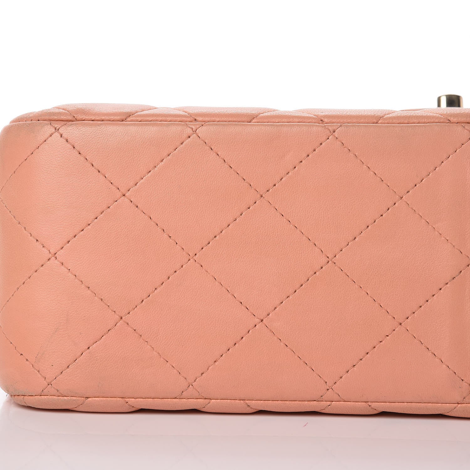 Chanel Lambskin Quilted Jumbo Double Flap Light Orange 28 of 37