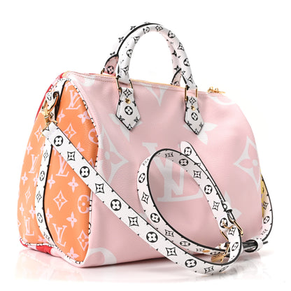 Louis Vuitton Monogram Giant Speedy Bandouliere 30 Rouge 3 of 9