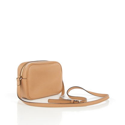 Gucci Pebbled Calfskin Small Soho Disco Bag Rose Beige 3 of 7