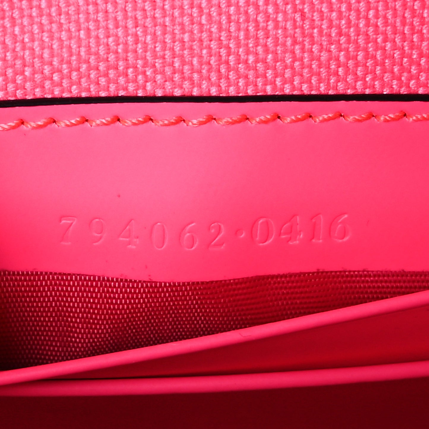 Calfskin GG Rubber Effect Super Mini Bag  Pink