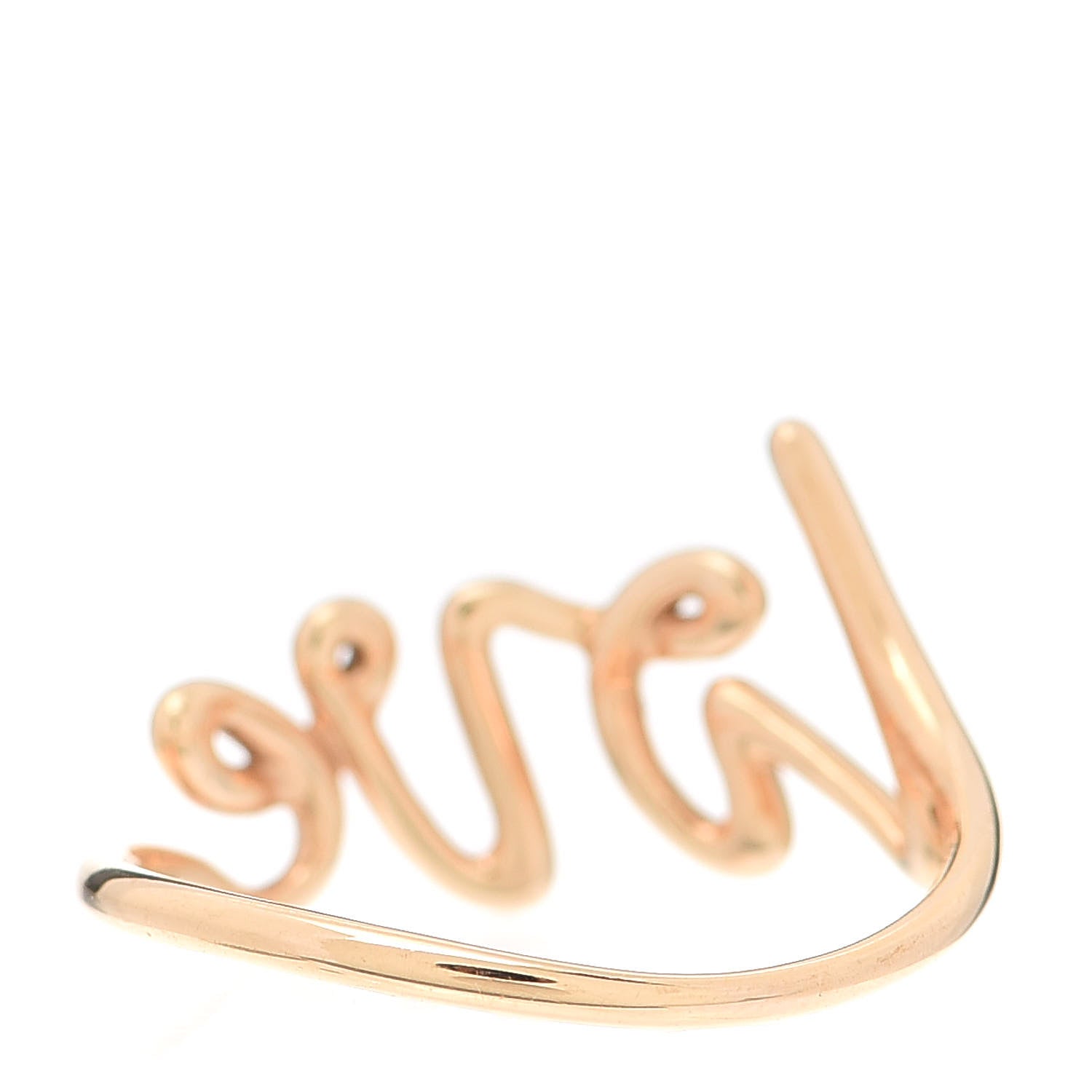 Tiffany 18K Rose Gold Paloma Picasso Graffiti Love Ring 53 6.25 3 of 5