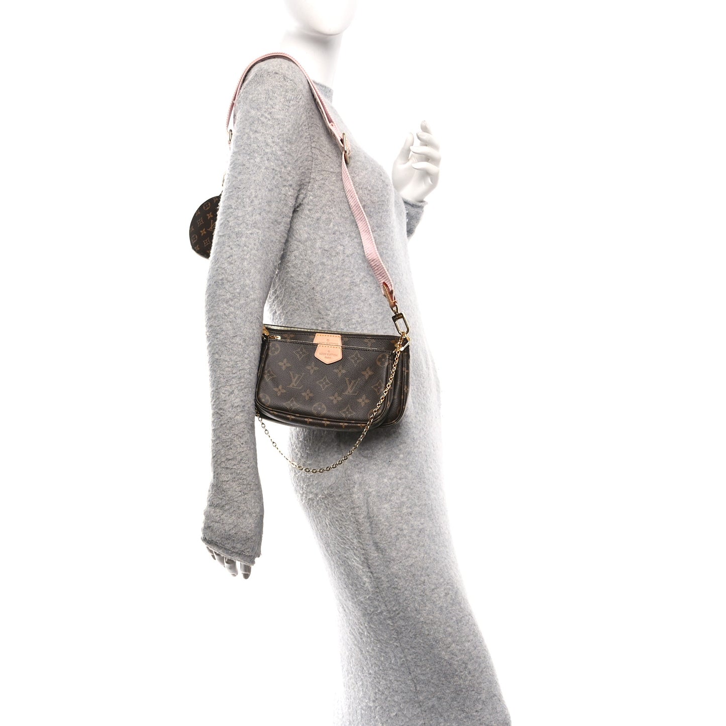 Monogram Multi Pochette Accessories Rose Clair