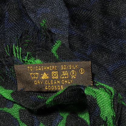 Louis Vuitton Cashmere Leopard Blurry Leo Stole Kaki 5 of 5