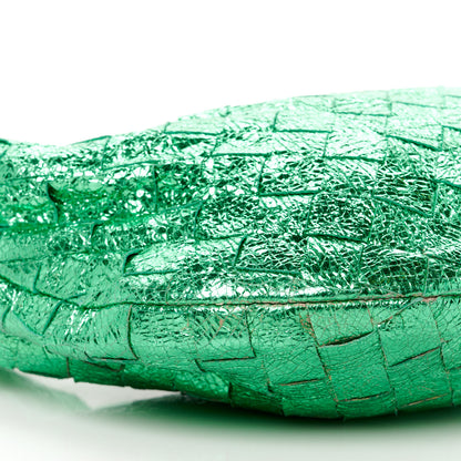 Bottega Veneta Metallic Nappa Intrecciato Mini Jodie Parakeet 10 of 11