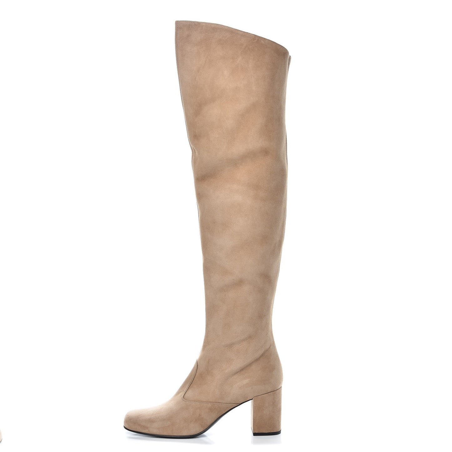 Suede Babies Over The Knee Boots 38.5 Beige