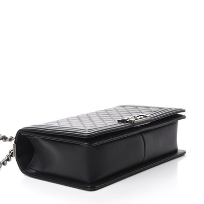 Chanel Calfskin Quilted New Medium Boy Flap Black 4 of 11