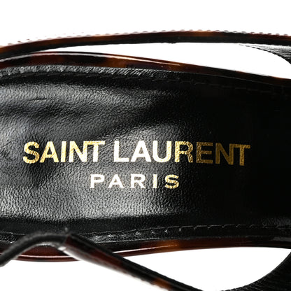Saint Laurent Calfskin Anja 85 Pumps 36 Manto Naturale 13 of 19