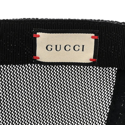 Gucci Cripto Calfskin Logo Baseball Hat XL Hibiscus Red 8 of 9