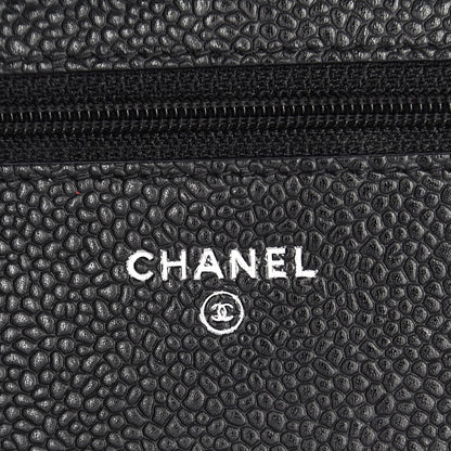 Chanel Caviar Quilted Wallet On Chain WOC Black 6 of 8