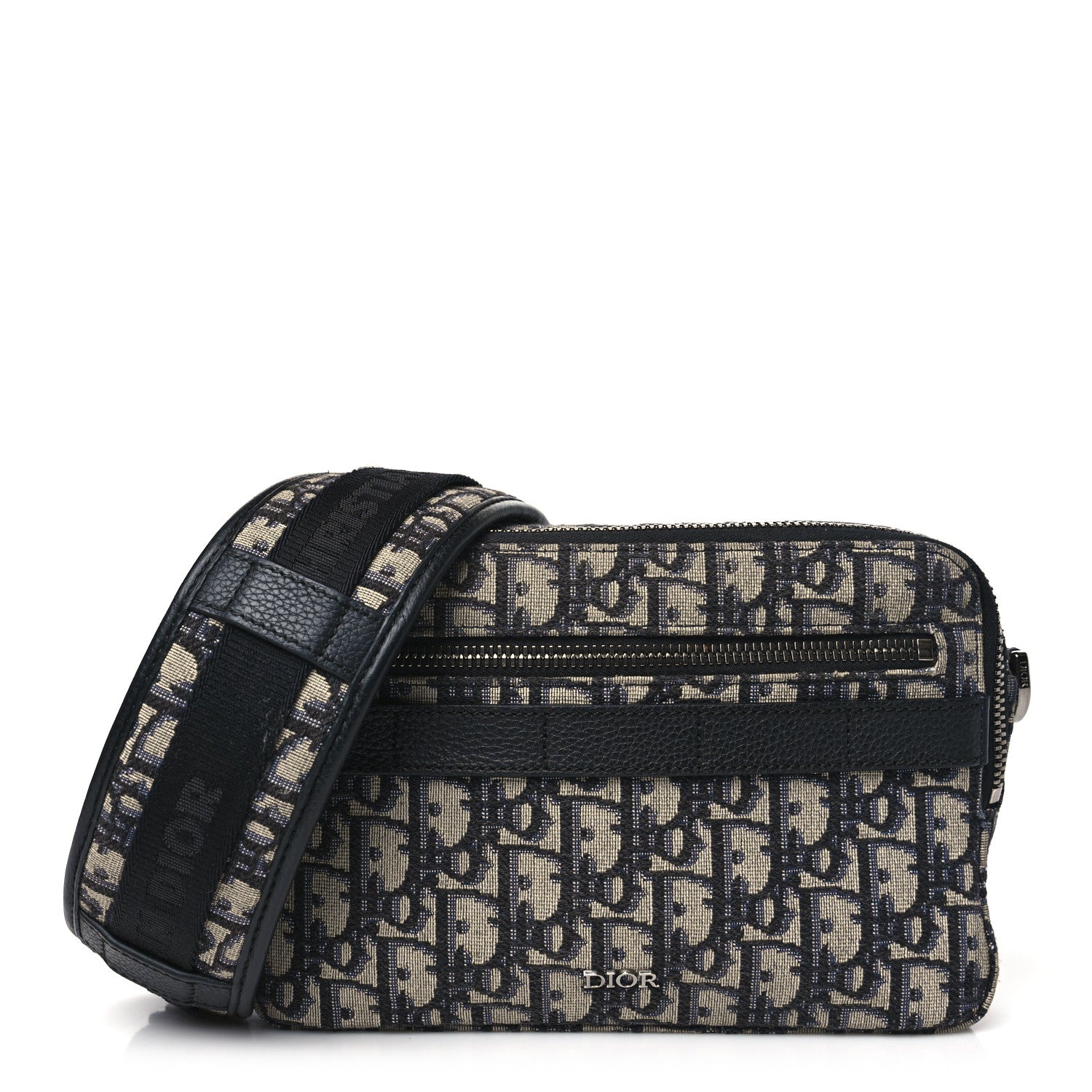 Christian Dior HOMME Oblique Safari Messenger Blue 1 of 12