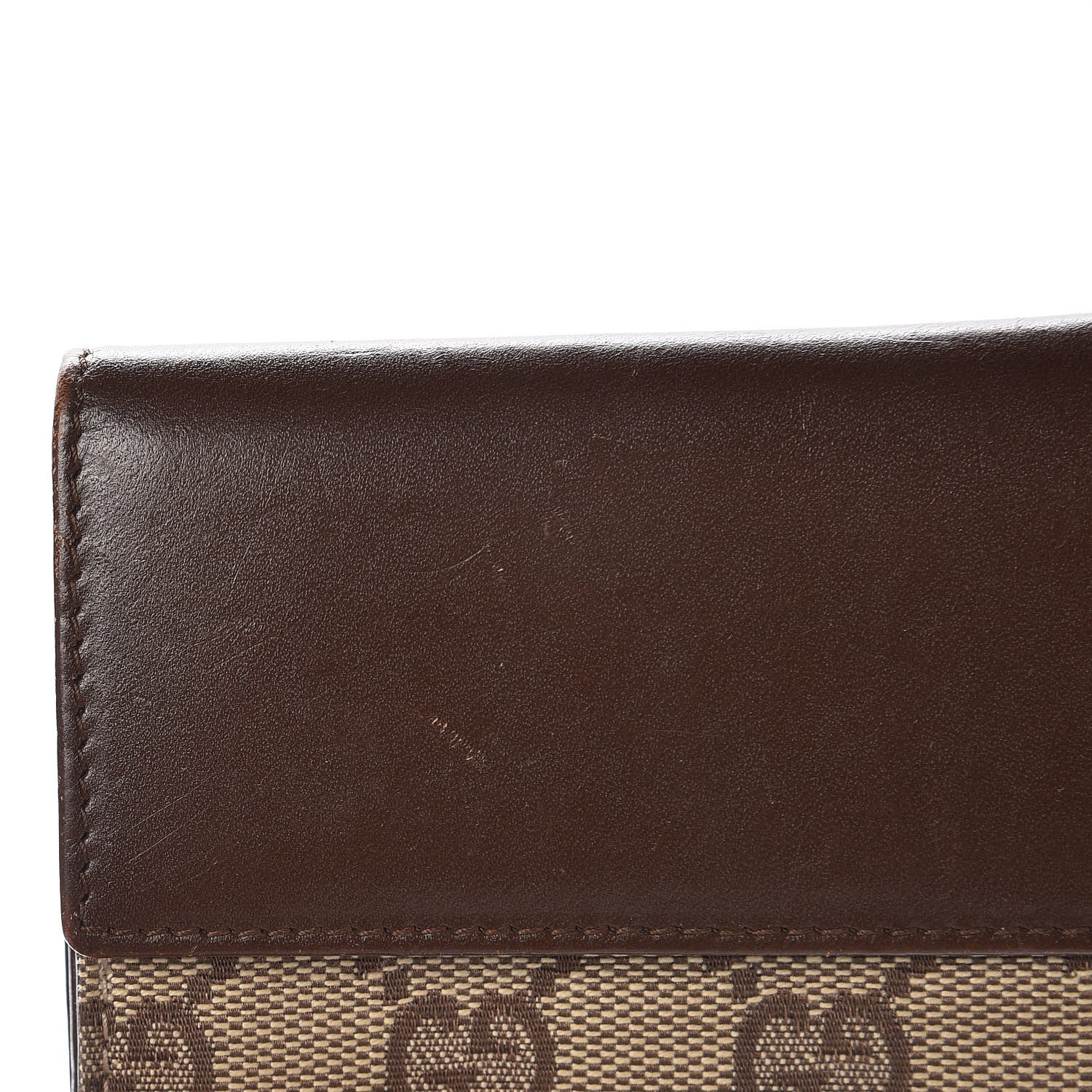 Gucci Monogram Calfskin Blake Continental Wallet Dark Brown 7 of 12