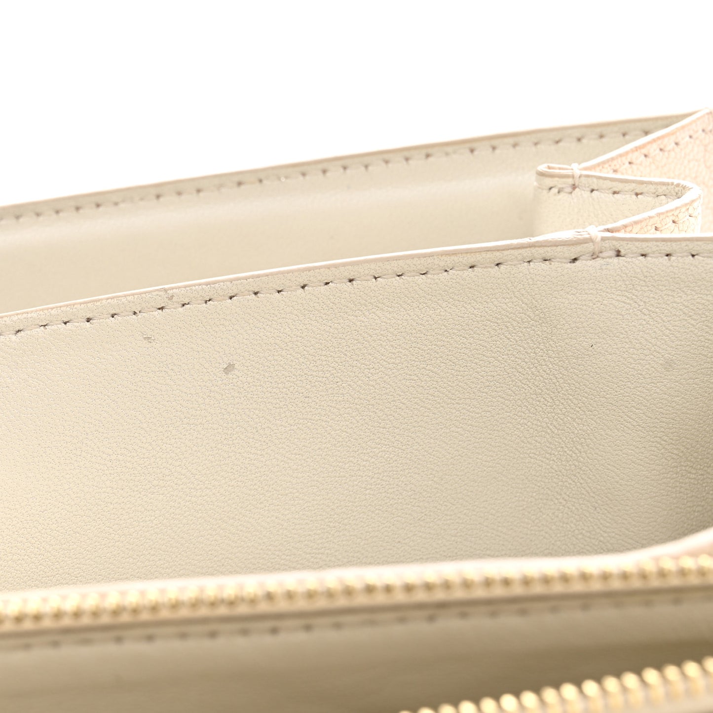 Goatskin Medium Classic Box Flap Bag White