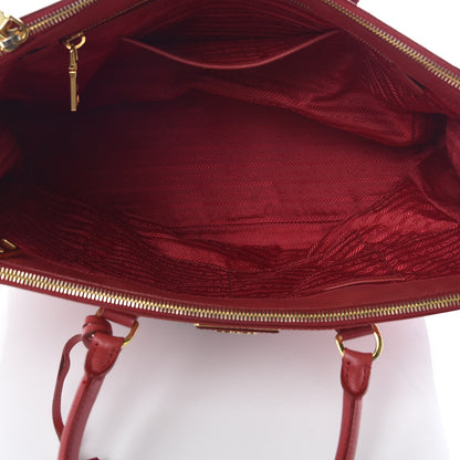 Prada Saffiano Medium Galleria Double Zip Tote Fuoco 7 of 13