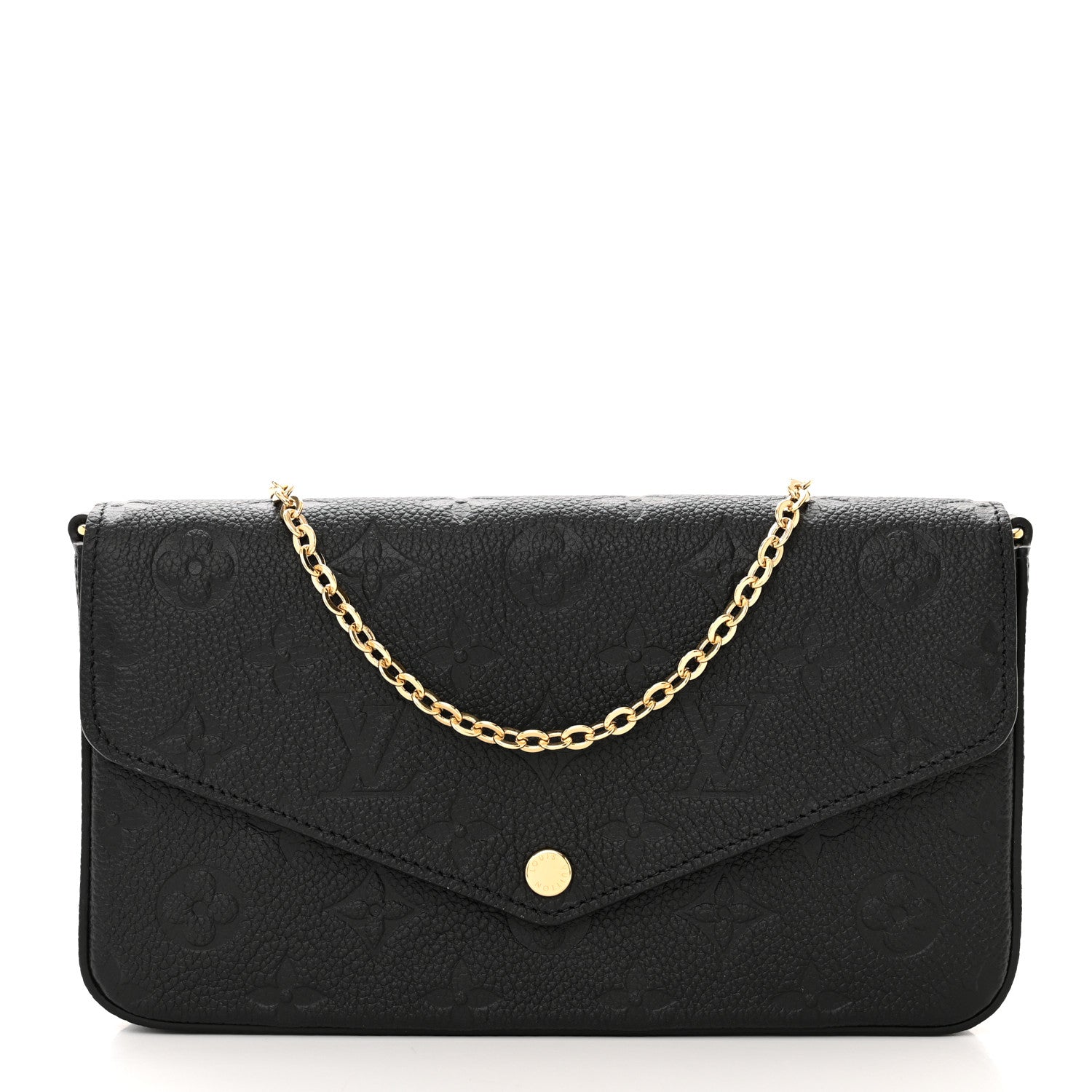 Louis Vuitton Empreinte Pochette Felicie Chain Wallet Black 3 of 11