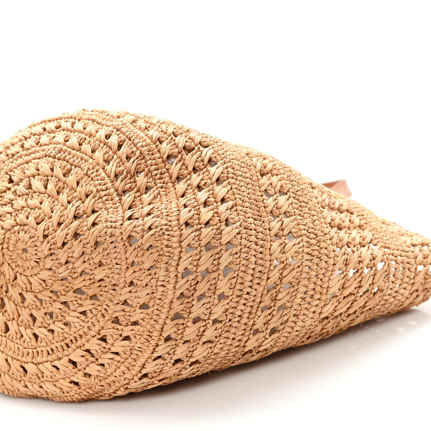 Saint Laurent Raffia Calfskin Small Panier Tote Naturel 10 of 11