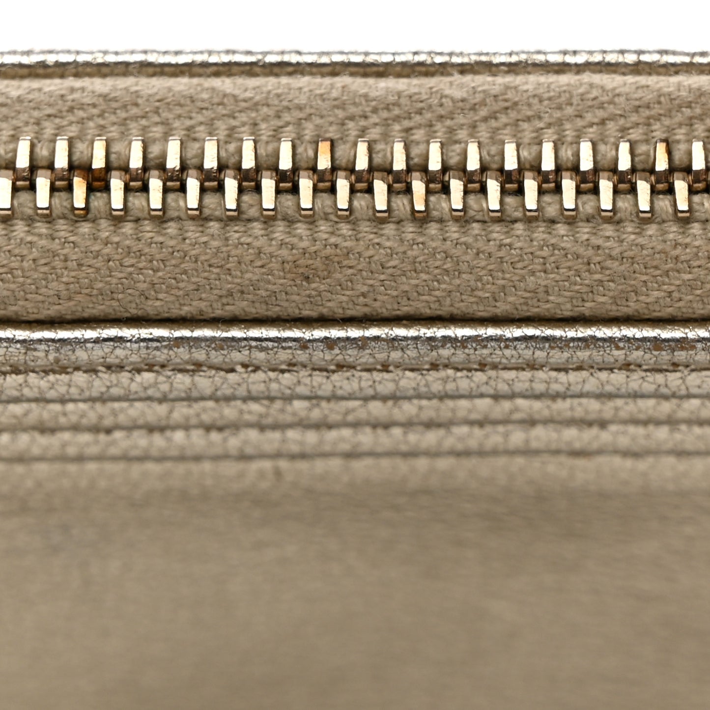 Metallic Goatskin Lambskin Medium Boy Cosmetic Case Black Gold