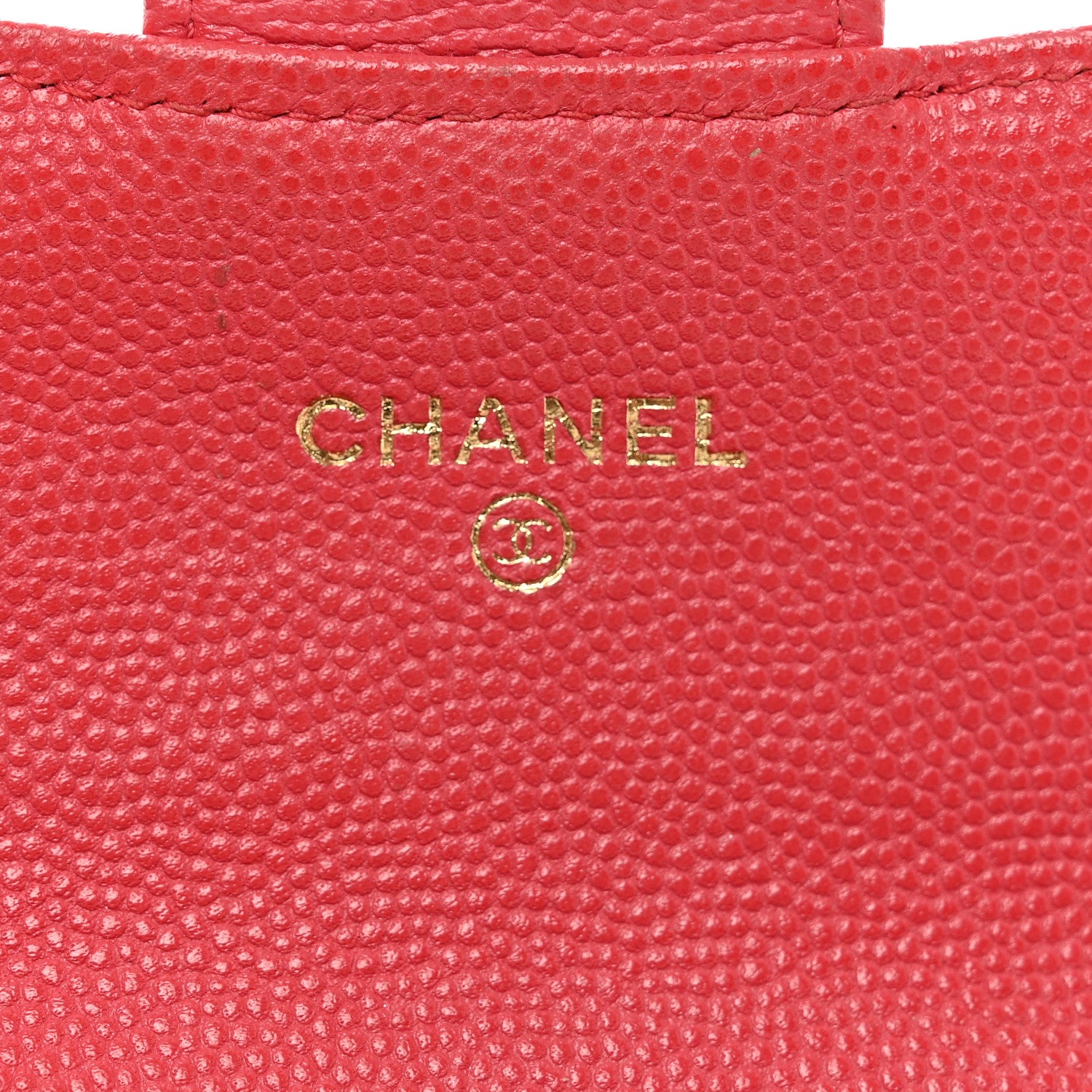 Chanel Caviar Quilted Flap Card Holder Wallet Dark Pink 7 of 10