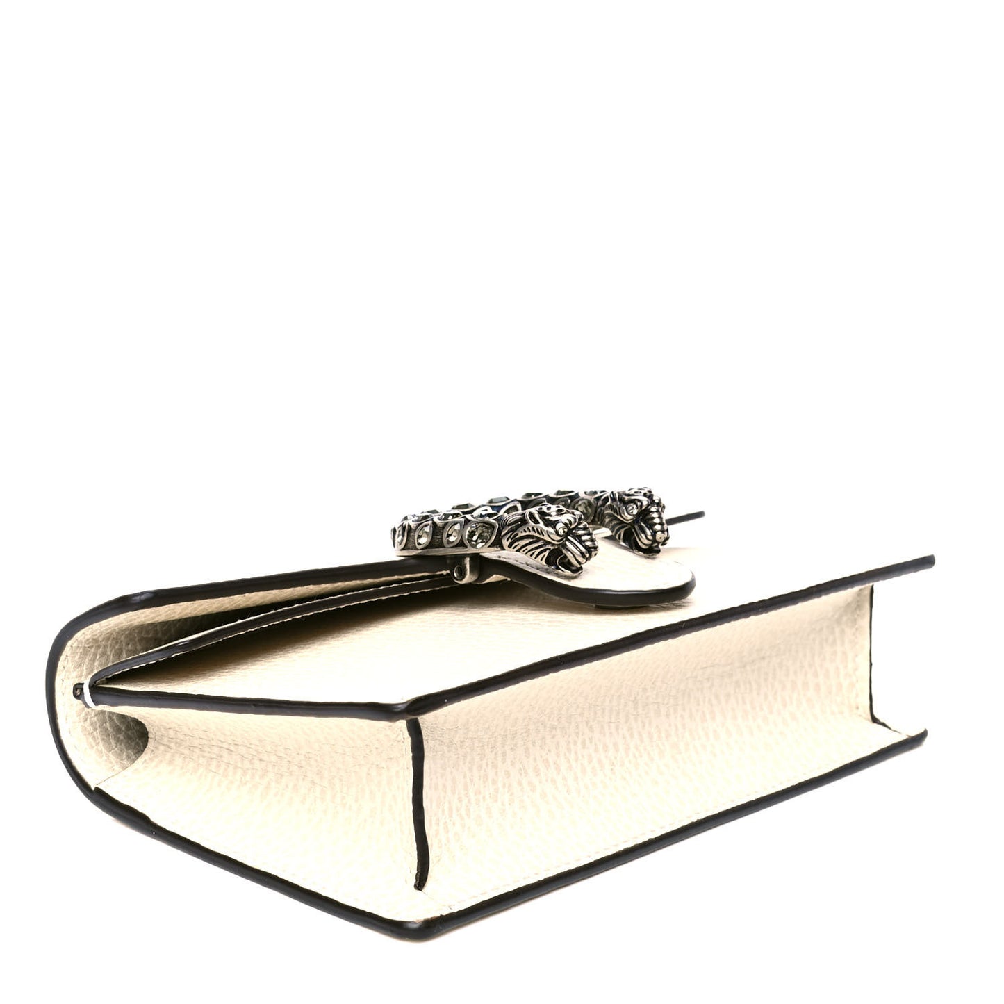 Dollar Calfskin Crystal Super Mini Dionysus Shoulder Bag Mystic White Black Diamond